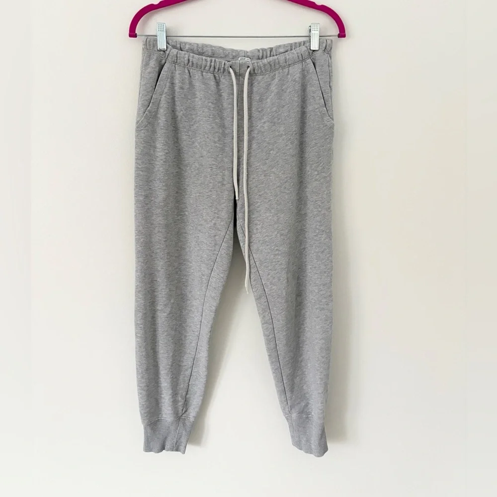 Aerie Heather Grey Adjustable Tie Waist Sweatpant Joggers Size Small - Picture 2 of 8